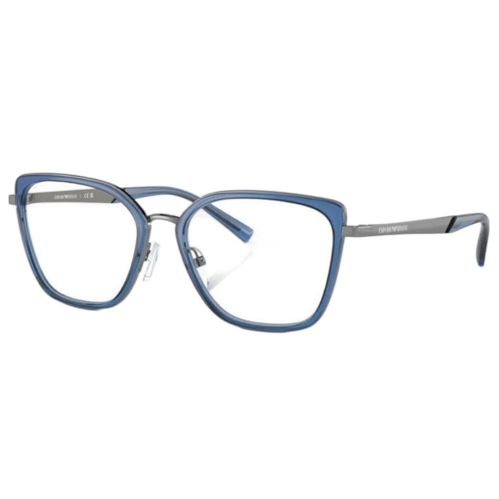 Emporio Armani EA1152 Women’s Cat Eye Eyeglass Frames – Shiny Gunmetal, Full Rim
